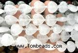 CHG200 15 inches 20mm heart white crystal beads wholesale