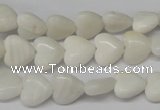 CHG22 15.5 inches 10*10mm heart shell beads wholesale