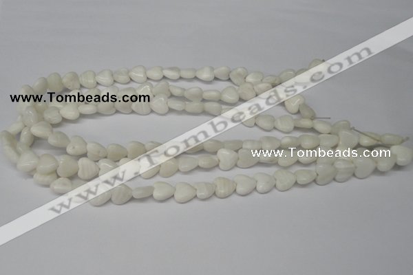 CHG22 15.5 inches 10*10mm heart shell beads wholesale