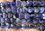 CHG374 15 inches 14mm faceted heart sodalite gemstone beads