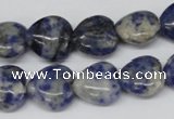 CHG43 15.5 inches 14*14mm heart sodalite gemstone beads wholesale
