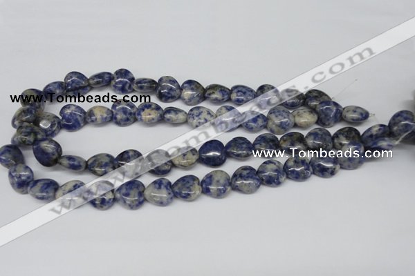 CHG43 15.5 inches 14*14mm heart sodalite gemstone beads wholesale