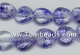 CHG44 15.5 inches 14*14mm heart dyed crystal beads wholesale