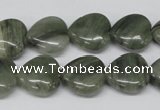 CHG46 15.5 inches 14*14mm heart silver leaf jasper beads wholesale