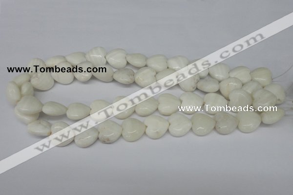 CHG62 15.5 inches 16*16mm heart shell beads wholesale