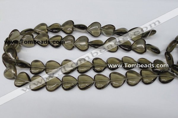 CHG65 17*17mm heart synthetic smoky quartz beads wholesale