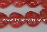 CHG74 15.5 inches 18*18mm heart cherry quartz beads wholesale