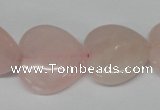 CHG80 15.5 inches 20*20mm heart rose quartz beads wholesale