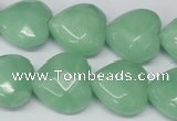 CHG95 15.5 inches 18*18mm faceted heart amazonite beads wholesale