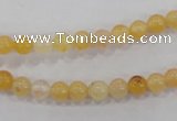 CHJ01 15.5 inches 4mm round honey jade stone beads wholesale