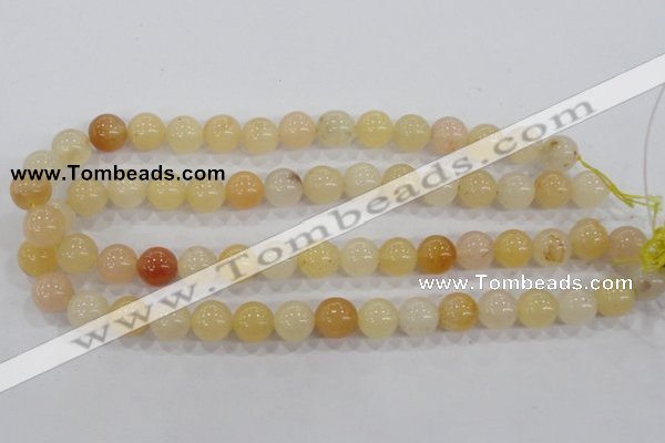 CHJ05 15.5 inches 12mm round honey jade stone beads wholesale