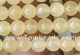 CHJ10 15.5 inches 4mm round honey jade beads wholesale