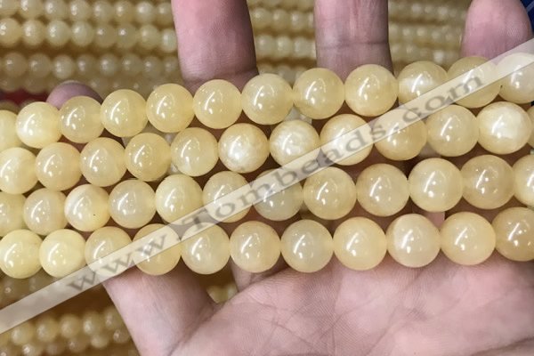CHJ16 15.5 inches 14mm round honey jade beads wholesale