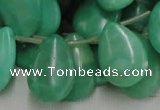 CHM10 16 inches 18*25mm flat teardrop green hemimorphite beads wholesale