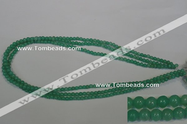 CHM20 15.5 inches 4mm round green hemimorphite beads