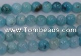 CHM200 15.5 inches 4mm round blue hemimorphite beads wholesale