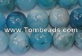 CHM205 15.5 inches 14mm round blue hemimorphite beads wholesale