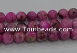 CHM220 15.5 inches 4mm round dyed hemimorphite beads wholesale