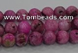 CHM221 15.5 inches 6mm round dyed hemimorphite beads wholesale