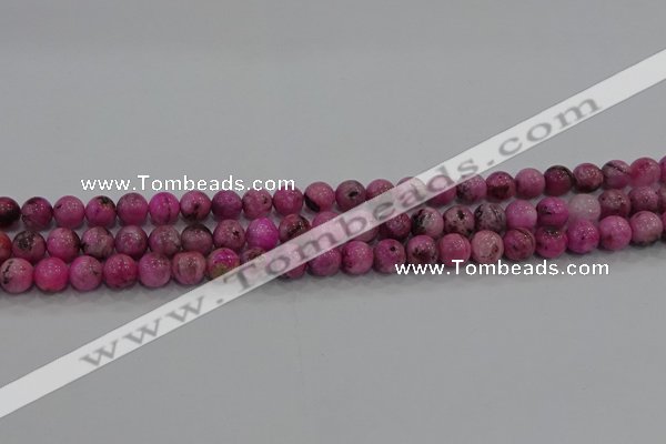 CHM221 15.5 inches 6mm round dyed hemimorphite beads wholesale