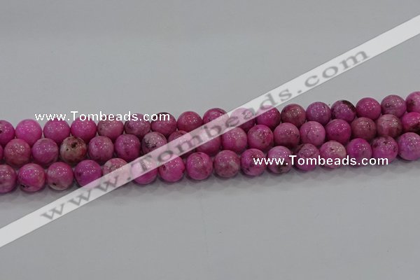 CHM223 15.5 inches 10mm round dyed hemimorphite beads wholesale