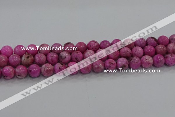 CHM224 15.5 inches 12mm round dyed hemimorphite beads wholesale