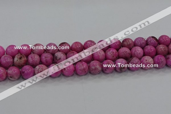 CHM225 15.5 inches 14mm round dyed hemimorphite beads wholesale