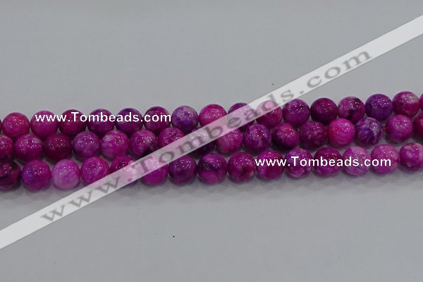 CHM232 15.5 inches 12mm round dyed hemimorphite beads wholesale