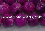 CHM233 15.5 inches 14mm round dyed hemimorphite beads wholesale