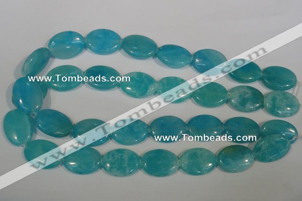 CHM28 15.5 inches 18*25mm oval blue hemimorphite beads wholesale