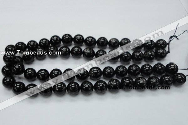 CHS02 15.5 inches 14mm round natural hypersthene gemstone beads