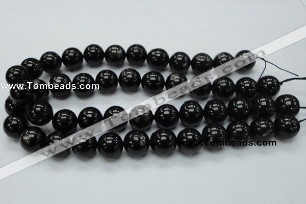 CHS03 15.5 inches 16mm round natural hypersthene gemstone beads