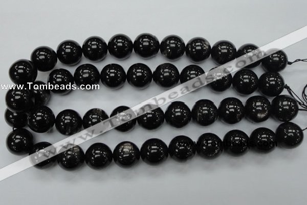 CHS04 15.5 inches 18mm round natural hypersthene gemstone beads