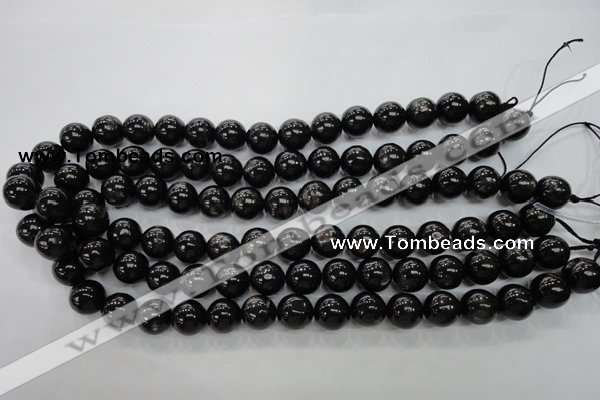 CHS53 15.5 inches 12mm round natural hypersthene beads