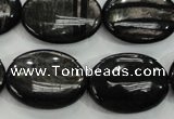 CHS75 15.5 inches 18*25mm oval natural hypersthene beads