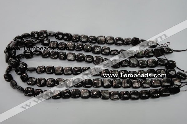CHS80 15.5 inches 10*10mm square natural hypersthene beads