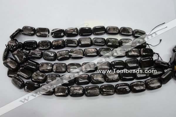 CHS91 15.5 inches 13*18mm rectangle natural hypersthene beads