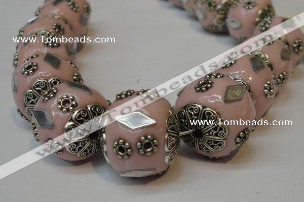 CIB100 17mm round fashion Indonesia jewelry beads wholesale