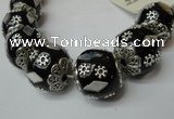 CIB102 17mm round fashion Indonesia jewelry beads wholesale