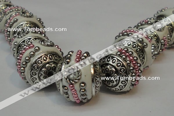 CIB110 18mm round fashion Indonesia jewelry beads wholesale