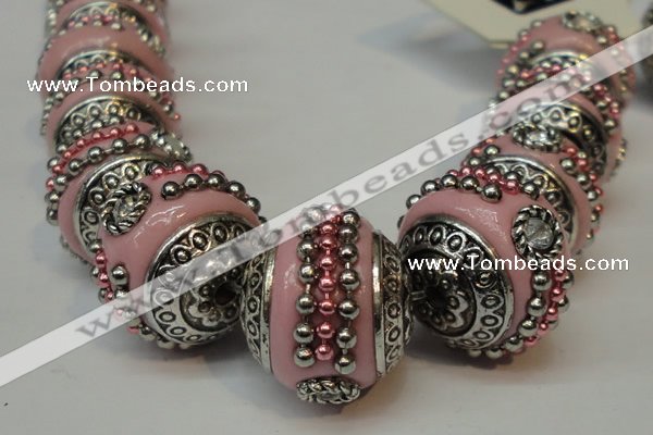 CIB111 18mm round fashion Indonesia jewelry beads wholesale