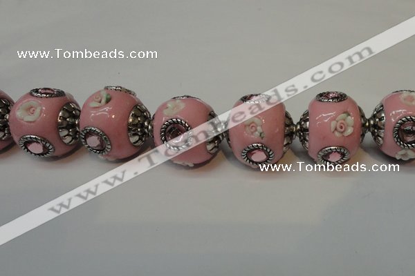 CIB120 19mm round fashion Indonesia jewelry beads wholesale