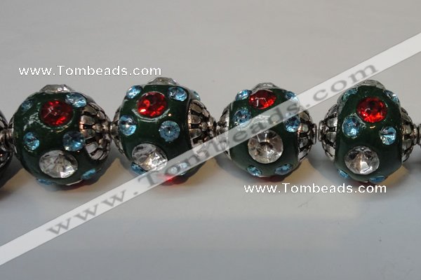 CIB121 19mm round fashion Indonesia jewelry beads wholesale