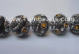 CIB124 19mm round fashion Indonesia jewelry beads wholesale