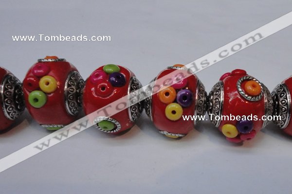 CIB150 21mm round fashion Indonesia jewelry beads wholesale