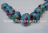 CIB152 21mm round fashion Indonesia jewelry beads wholesale