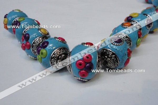 CIB152 21mm round fashion Indonesia jewelry beads wholesale