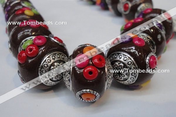 CIB153 21mm round fashion Indonesia jewelry beads wholesale