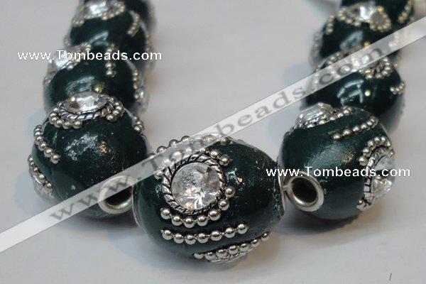 CIB161 19*22mm oval fashion Indonesia jewelry beads wholesale