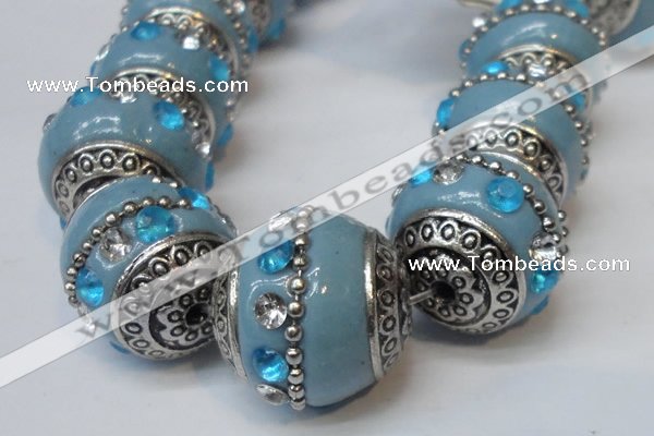 CIB170 19mm round fashion Indonesia jewelry beads wholesale